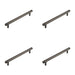 PACK Stylish 224mm Dark Bronze Cabinet Handle Modern Interiors Kitchen Drawer Pull Handle (1)