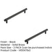 PACK Stylish 224mm Black Cabinet Handle Modern Interiors Kitchen Drawer Pull Handle (3)-1