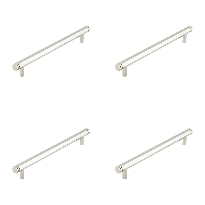 PACK Stylish 224mm Polished Nickel Cabinet Handle Modern Interiors Kitchen Drawer Pull Handle (1)