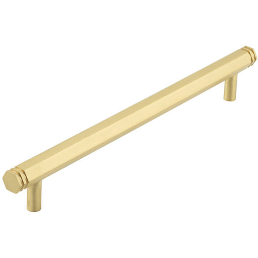 Stylish 224mm Satin Brass Cabinet Handle Modern Interiors Kitchen Drawer Pull Handle