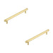 PACK Stylish 224mm Satin Brass Cabinet Handle Modern Interiors Kitchen Drawer Pull Handle (1)