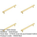 PACK Stylish 224mm Satin Brass Cabinet Handle Modern Interiors Kitchen Drawer Pull Handle-1