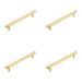 PACK Stylish 224mm Satin Brass Cabinet Handle Modern Interiors Kitchen Drawer Pull Handle