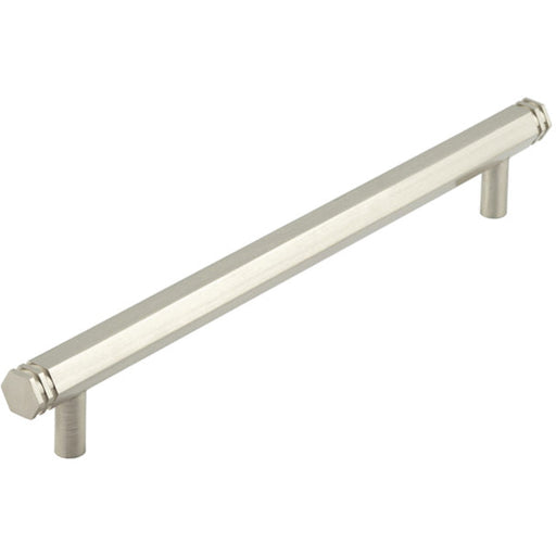 Satin Nickel Cabinet Handle 224mm Centers Modern Interiors Kitchen Drawer Pull Handle