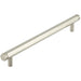 Satin Nickel Cabinet Handle 224mm Centers Modern Interiors Kitchen Drawer Pull Handle