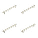 PACK Satin Nickel Cabinet Handle 224mm Centers Modern Interiors Kitchen Drawer Pull Handle