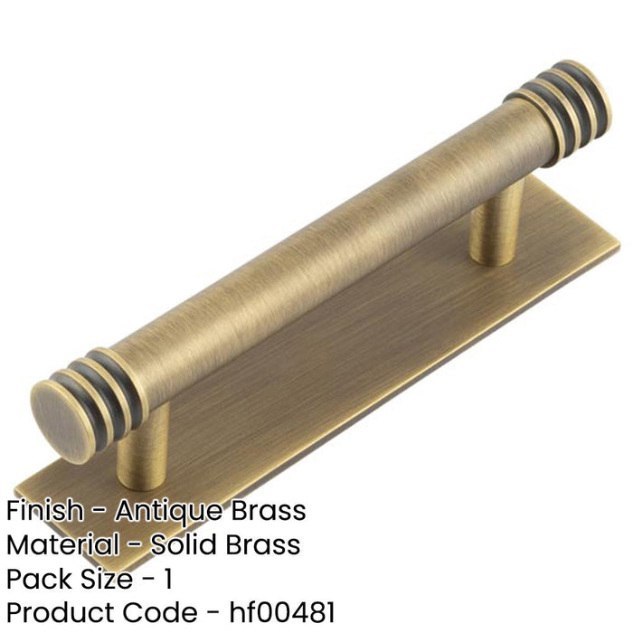 Elegant Antique Brass Cabinet Handle with 96mm Centers Kitchen Drawer Pull Handle (1)-1