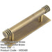 Elegant Antique Brass Cabinet Handle with 96mm Centers Kitchen Drawer Pull Handle (1)-1