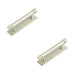 PACK Elegant Satin Nickel Cabinet Handle with 96mm Centers Modern Traditional Interiors Kitchen Drawer Pull Handle (1)