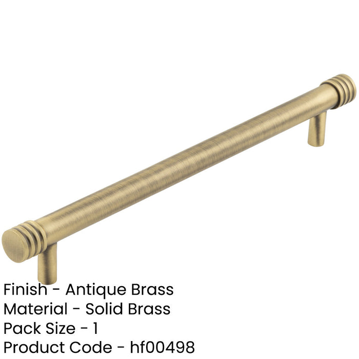Elegant Antique Brass Cabinet Handle 224mm Timeless Look Kitchen Drawer Pull Handle-1