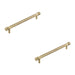 PACK Elegant Antique Brass Cabinet Handle 224mm Timeless Look Kitchen Drawer Pull Handle (1)