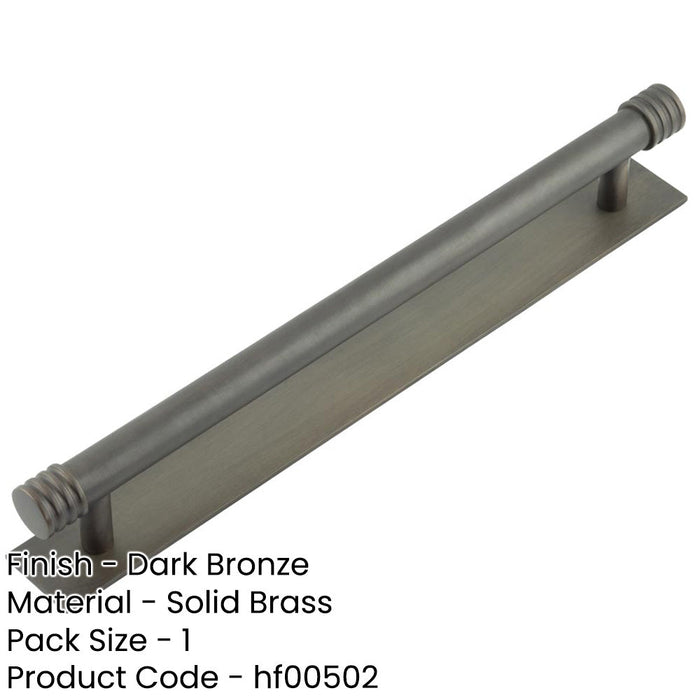 Elegant Dark Bronze Cabinet Handle with 224mm Centers Kitchen Drawer Pull Handle-1