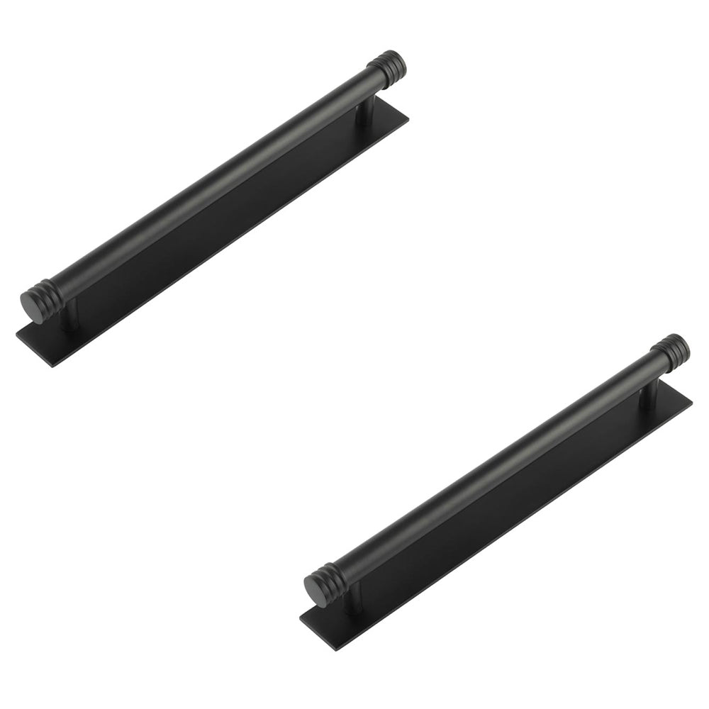2 PACK Elegant Matt Black Cabinet Handle with Versatile Sizes for Mode ...