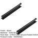 PACK Versatile Matt Black Cabinet Handle with Stepped Backplate Modern Traditional Interiors Kitchen Drawer Pull Handle (1)-1