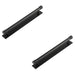 PACK Versatile Matt Black Cabinet Handle with Stepped Backplate Modern Traditional Interiors Kitchen Drawer Pull Handle (1)