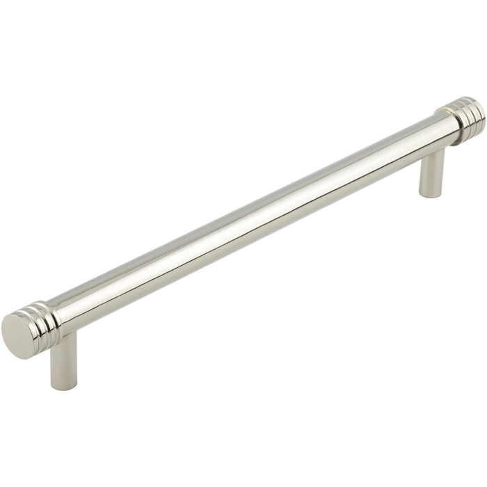 Elegant 224mm Polished Nickel Cabinet Handle Stylish Interiors Kitchen Drawer Pull Handle