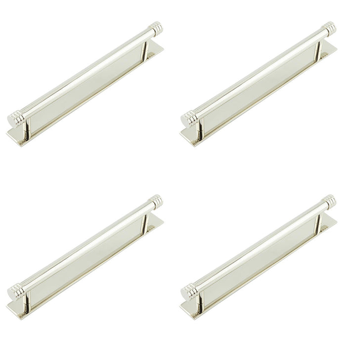 PACK Elegant Polished Nickel Cabinet Handle with 224mm Centers Kitchen Drawer Pull Handle (1)