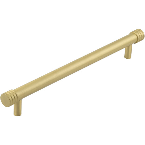 Elegant Satin Brass Cabinet Handle 224mm Versatile Stylish Design Kitchen Drawer Pull Handle