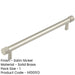 Elegant 224mm Satin Nickel Cabinet Handle Stylish Interiors Kitchen Drawer Pull Handle-1