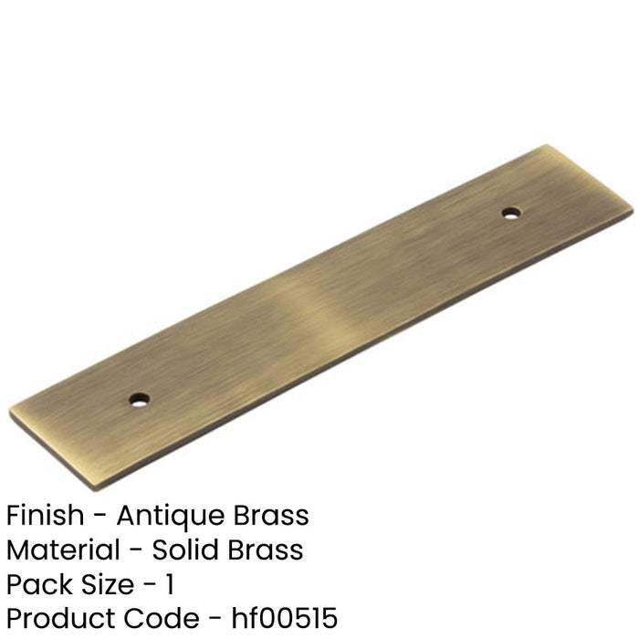 Stylish Antique Brass Backplates Cabinet Handle 140x30mm Kitchen Drawer Pull Handle-1