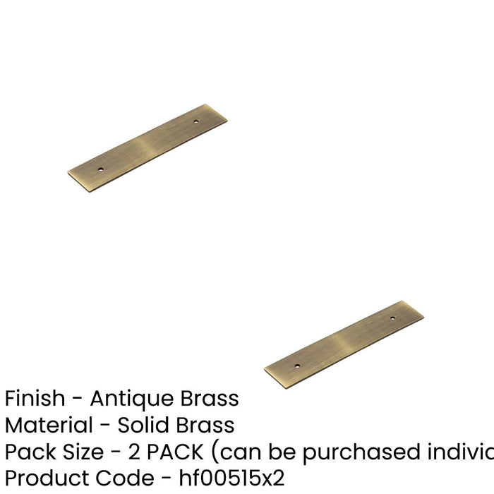 PACK Stylish Antique Brass Backplates Cabinet Handle 140x30mm Kitchen Drawer Pull Handle (1)-1