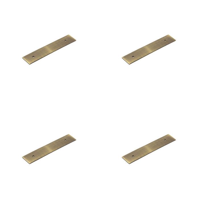 PACK Stylish Antique Brass Backplates Cabinet Handle 140x30mm Kitchen Drawer Pull Handle