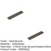 PACK Stylish Dark Bronze Backplates Cabinet Handle 140x30mm Kitchen Drawer Pull Handle (1)-1