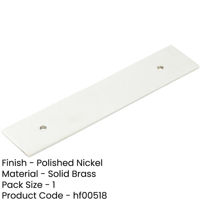 Stylish Polished Nickel Backplates Cabinet Handle 140x30mm Kitchen Drawer Pull Handle-1