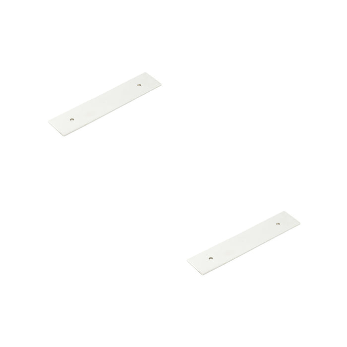 PACK Stylish Polished Nickel Backplates Cabinet Handle 140x30mm Kitchen Drawer Pull Handle (1)