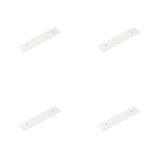 PACK Stylish Polished Nickel Backplates Cabinet Handle 140x30mm Kitchen Drawer Pull Handle