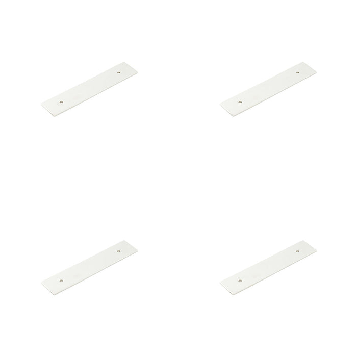 PACK Stylish Polished Nickel Backplates Cabinet Handle 140x30mm Kitchen Drawer Pull Handle