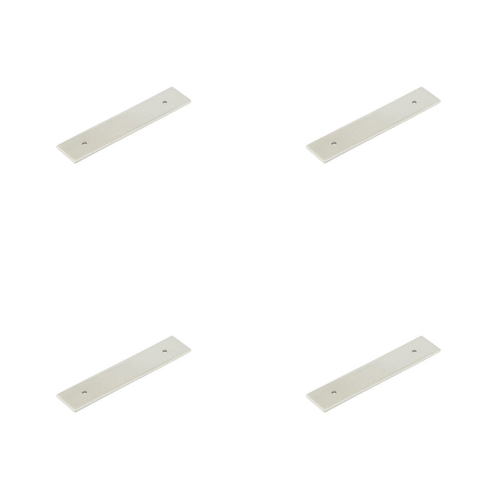 PACK Stylish Satin Nickel Backplates Cabinet Handle 140x30mm Kitchen Drawer Pull Handle