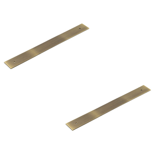 PACK Stylish Antique Brass Backplates Cabinet Handle 268x30mm Kitchen Drawer Pull Handle (1)