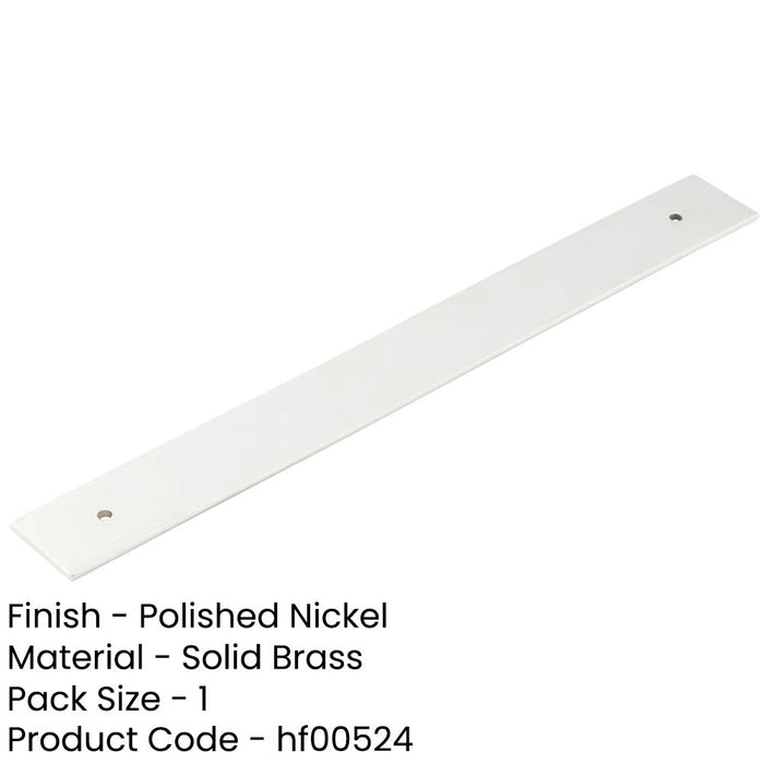 Polished Nickel Backplates Cabinet Handle 268x30mm Elegant Hardware Solution Kitchen Drawer Pull Handle-1