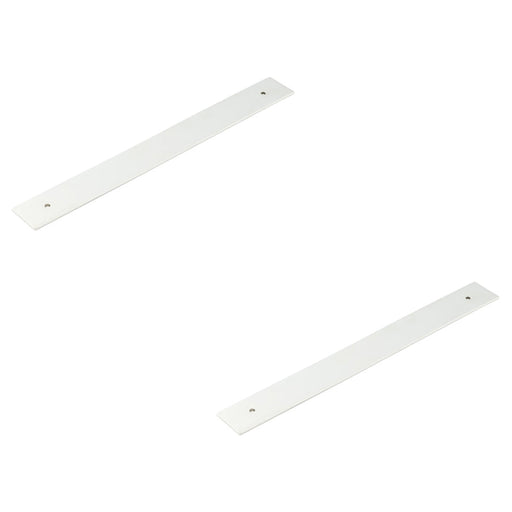 PACK Polished Nickel Backplates Cabinet Handle 268x30mm Elegant Hardware Solution Kitchen Drawer Pull Handle (1)