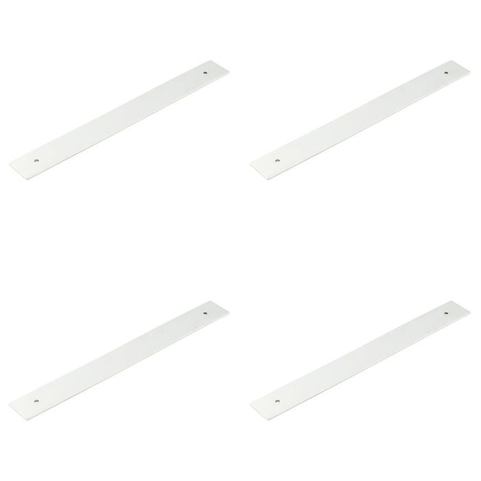 PACK Polished Nickel Backplates Cabinet Handle 268x30mm Elegant Hardware Solution Kitchen Drawer Pull Handle