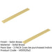 PACK Stylish Brass Backplates Cabinet Handle 268x30mm Satin Finish Kitchen Drawer Pull Handle (1)-1