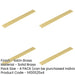 PACK Stylish Brass Backplates Cabinet Handle 268x30mm Satin Finish Kitchen Drawer Pull Handle-1