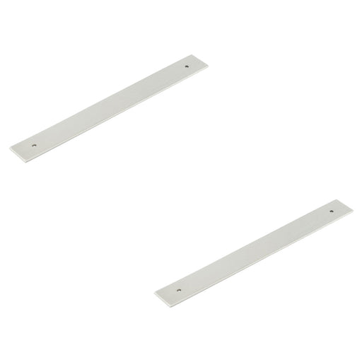 PACK Stylish Satin Nickel Backplates Cabinet Handle 268x30mm Kitchen Drawer Pull Handle (1)