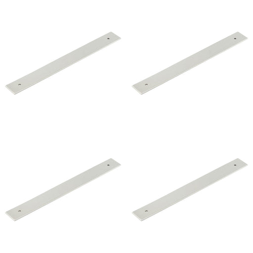 PACK Stylish Satin Nickel Backplates Cabinet Handle 268x30mm Kitchen Drawer Pull Handle