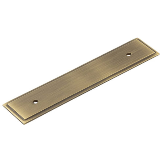 Elegant Antique Brass Backplate Cabinet Handle 140x30mm Kitchen Drawer Pull Handle