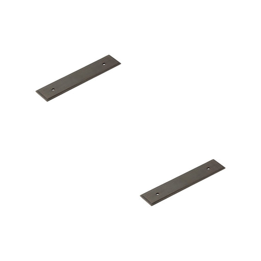 PACK Elegant Dark Bronze Cabinet Handle Backplate 140x30mm Timeless Decor Kitchen Drawer Pull Handle (1)