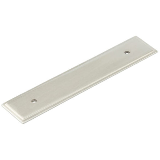 Satin Nickel Cabinet Handle Backplate 140x30mm Elegant Design Kitchen Drawer Pull Handle