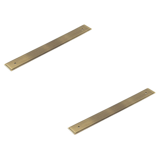 PACK Antique Brass Backplate Cabinet Handle 268x30mm Elegant Hardware Upgrade Kitchen Drawer Pull Handle (1)