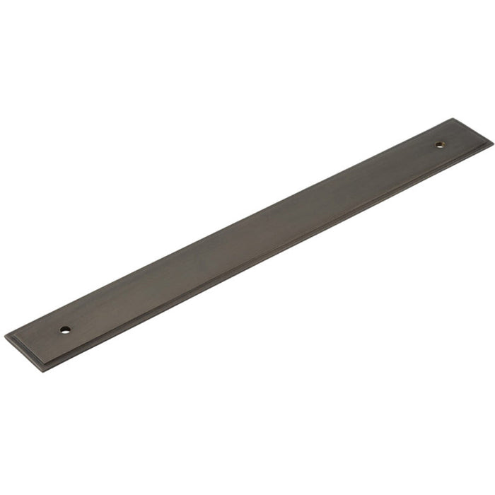 Elegant Dark Bronze Backplate Cabinet Handle 268x30mm Kitchen Drawer Pull Handle