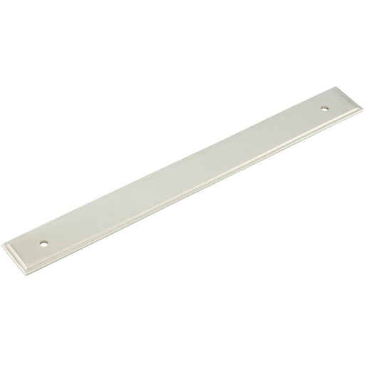 Elegant Polished Nickel Backplate Cabinet Handle 268x30mm Kitchen Drawer Pull Handle