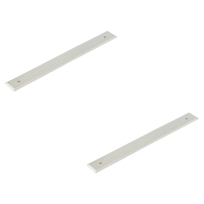 PACK Elegant Satin Nickel Backplate Cabinet Handle 268x30mm Enhance Your Home Decor Kitchen Drawer Pull Handle (1)