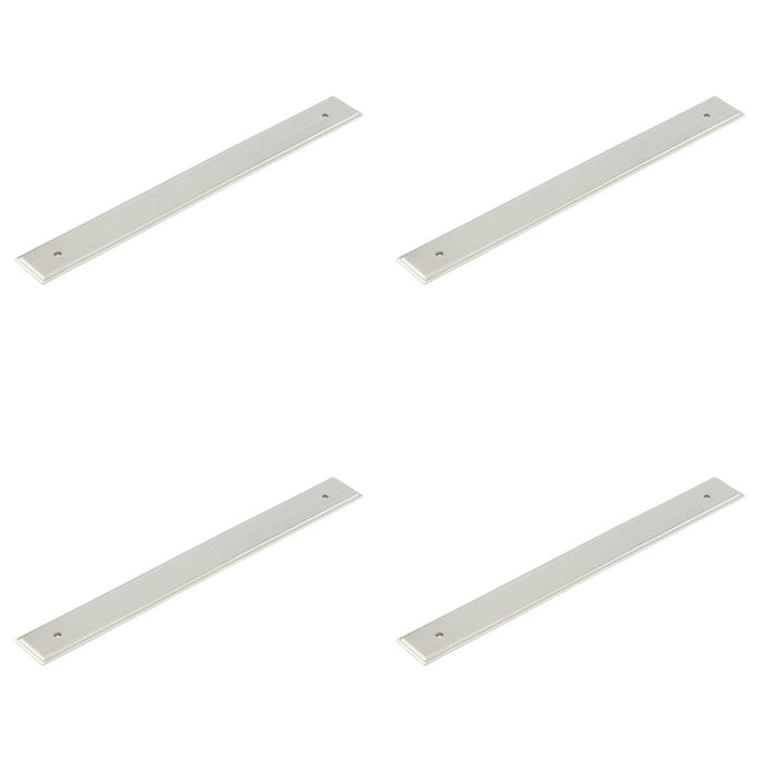 PACK Elegant Satin Nickel Backplate Cabinet Handle 268x30mm Enhance Your Home Decor Kitchen Drawer Pull Handle