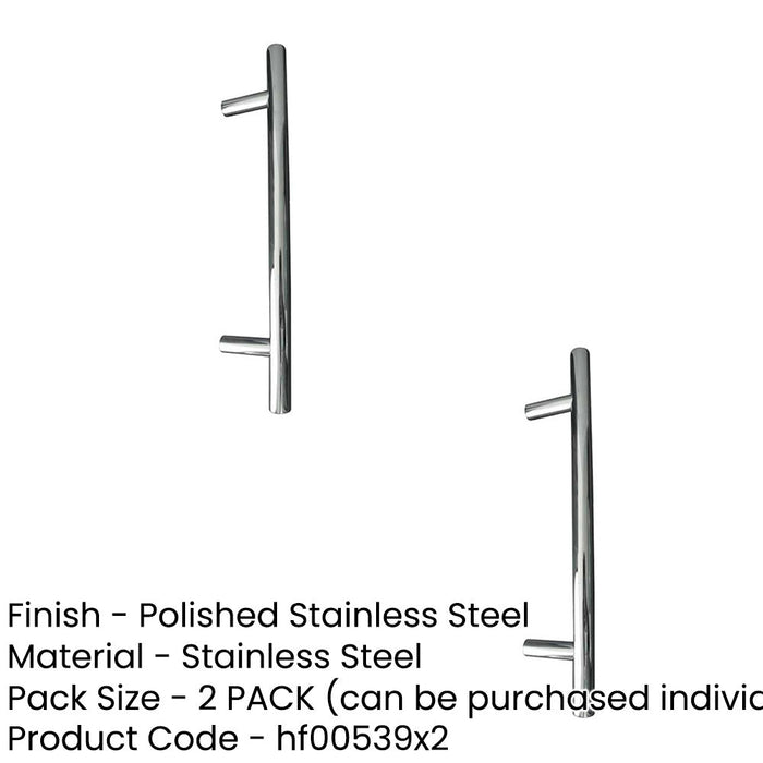 PACK Premium Stainless Steel Cabinet Handle 156x12mm Polished Modern Kitchens Kitchen Drawer Pull Handle (1)-1