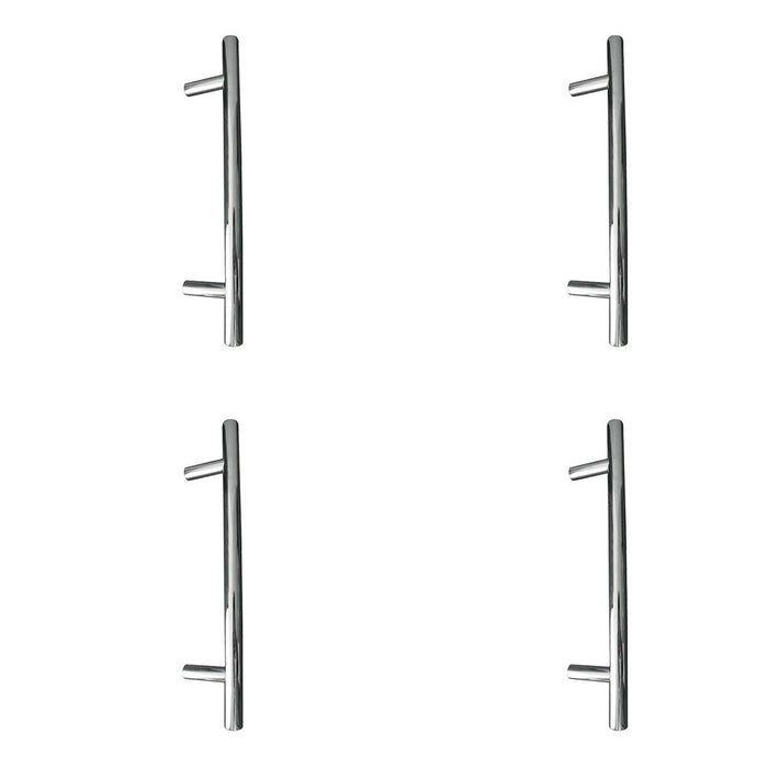 PACK High-Quality Polished Stainless Steel Cabinet Handle 344x12mm Kitchen Drawer Pull Handle